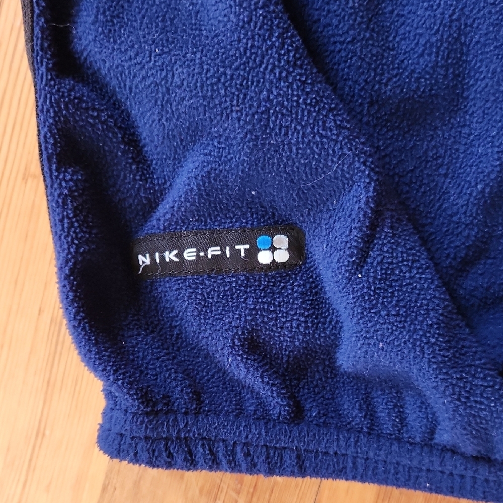Nike Royal Blue Fleece Pullover with White Swoosh - Picture 4 of 5
